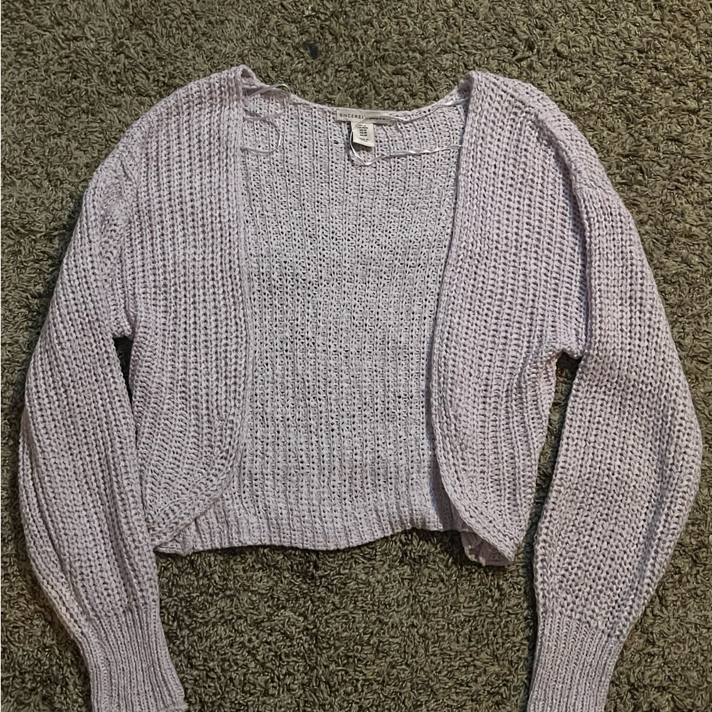 Sincerely Jules Purple Cardigan